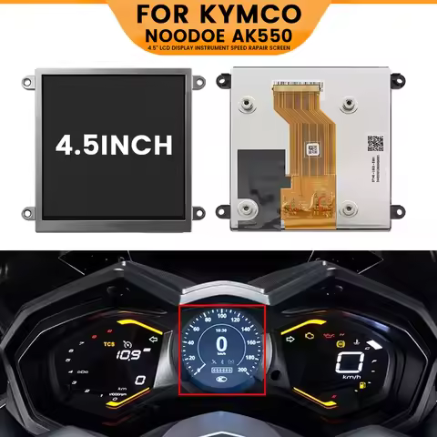 A045FTN01.0 4.5 inch LCD Display For KYMCO Noodoe AK550 S400 S500 250I 2018-2023 Motorcycle Speedome