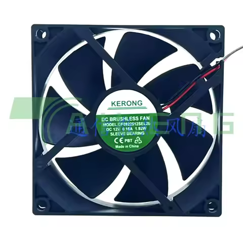 NEW FOR DF0922512SEL2b DC 12V 0.16A 1.92W Two-wire 9CM Cooling Fan