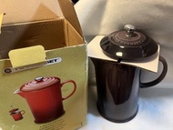 LC Le Creuset 讓藏 鑄鐵鍋 large flower plate crock 水晶球等