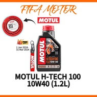 MOTUL H-TECH 100 H TECH 100 1.2L 4T 10W40 RS150 RSX150 FULLY SYNTHETIC MINYAK HITAM ENGINE OIL