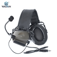 Wadsn C4 U-Shaped Pickup ลดเสียงรบกวนชุดหูฟังยุทธวิธี Overhead Air Tube คนจริง CS อุปกรณ์สําหรับเล่น