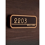 27.2x8.4cm unit number signage door unit number house number door House number Apartment Room Number