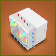∇ ❦ ✷ YGT V300 MINI GAMING CASE BLACK WHITE MICRO-ATX/ITX