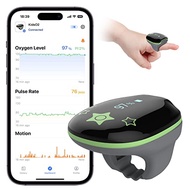 Wearpulse Children Pulse Oximeter KidsO2 Ring, Continuous Kids O2 Sat Monitor Finger for Oxygen with