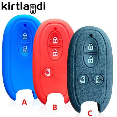 2/3/4 Buttons Silicone Car Key Case Shell for SUZUKI Wagon R Tingray Solio Concept 280 R Vitara Auto