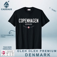DENMARK 4 SOUVENIR T-Shirt Cotton Combed 24s SOUVENIR PREMIUM GIFT