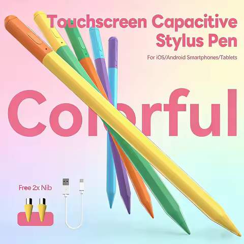 Universal Stylus Pen Battery Display, Active Fine Point Touch Pen for iPad Android Huawei Xiaomi Tab