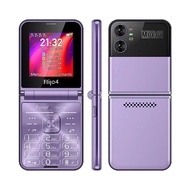 UNIWA F265 Fold Flip Phone 4 SIM Card พับโทรศัพท์พลิก4ซิมการ์ด2กรัมโทรศัพท์มือถือสำหรับผู้สูงอายุหน้