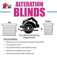 [HOMEBLIND] Alteration Size Roller Blinds & Zebra Blinds / Ubahsuai Size Bidai