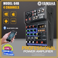 ✒㍿✤YAMAHA G4B Professional Audio Mixer 4 channel small mixer Support Bluetooth/USB/MP3/PC playback r