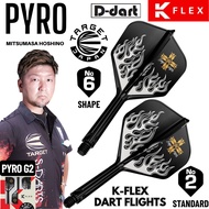TARGET K FLEX DARTS FLIGHT- No.2 / No.6 PYRO G2 (Mitsumasa Hoshino) K-Flex Dart Flights