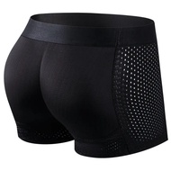 JOCKMAIL Men's Fake Buttock Underwear Boyshort Panties Butt Lifter Mesh Padded Control Panties