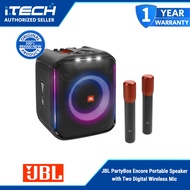 JBL Speaker PartyBox Encore Portable with Two Digital Wireless Mics