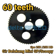Gir Belakang Motor Mini GP - Mini Scoopy - Gear - Sprocket - Pocket Bike Spare Part