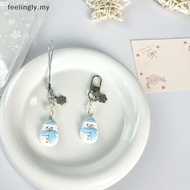 [T&B Dec] Cute Winter Snowflake Snowman Mobile Phone Chain Christmas Tree Keychain Backpack Pendant 