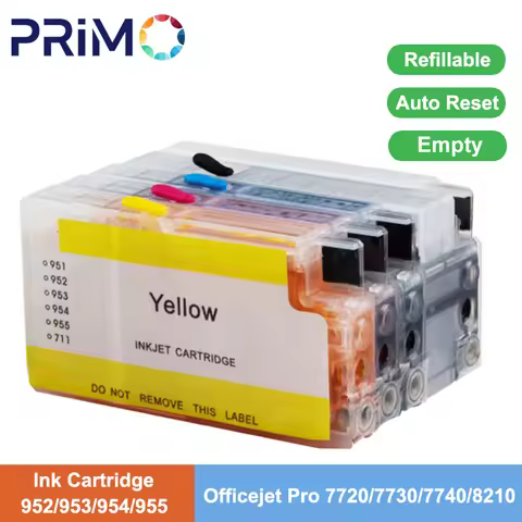 952XL 953XL 954XL 955XL Permanent Refillable Ink Cartridge For HP Officejet Pro 7720 7730 7740 8210 