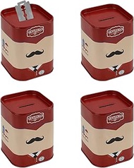 4 Pack Razor Blade Disposal Container for Safety Razor Blade, Detachable Safe Blade Bank for Used Le