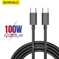 BKWHALE Quick Charge USB Type C To USB Type C Cable (1M/2M/1.5M x 100W)
