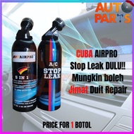 🚩GERMANY AC STOP LEAK🚩5 IN 1 CAR R134 DIY AIR COND STOP LEAK TOP UP R134A COMPRESSOR OIL TREATMENT UV 85G TAMBAH GAS