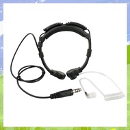(GYIT) Throat MicRetractable Heavy-Duty Throat Control Microphone Headset Plug ( PTT Is Not Included