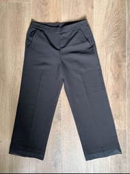 (接近全新)Giordano Ladies黑色闊西褲24碼   99% NEW black women pants Giordano Ladies size 24