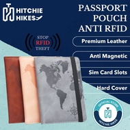 Hitchie Anti RFID Theft Passport Leather Proof Holder Travel Protective Case Waterproof Passport Cov