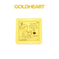 Goldheart 999 Gold 1G Dear Mom Gold Bar