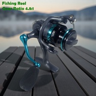 Reel Pancing Spinning Fishing Reel Gear Ratio 4.8:1 - DK800 - Black/Blue