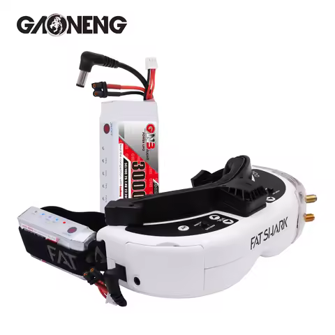 Gaoneng GNB 3000mAh 2S1P 7.4V 5C Lipo Battery Power Indicator For Fatshark Glasses Dominator Skyzone