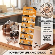P【Hantar Cepat】 Alkaline Button Cell LR44 LR41 LR43 LR521 LR621 LR626  LR920 LR1130 CR2032 AG13/AG10