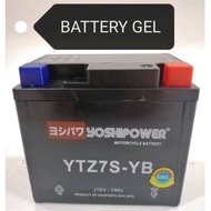 RSX150 v1 RSX150 v2 RSX150 v3 BATTERY YTZ7S MAINTENANCE FREE BATERI MOTORSIKAL GEL BATERI YTZ7S GEL 