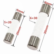 6 * 30mm Ceramic Fuse Tube 6 * 30 250V Quick Break F0.5A/1A/2A/3A/5A/8A/