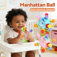 Mainan Baby 1 Tahun Toys Manhattan 6 Month Rattle Toys Baby Teether Toys Baby Toy Round Ball Infant 
