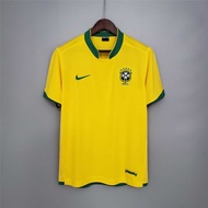 2006 Brazil Home Retro Soccer Jersey Football