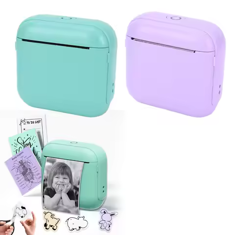 Portable Thermal Printer Thermal Label Printer Portable Bluetooth Thermal Inkless Photo Printer for 