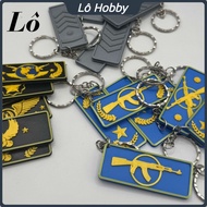 Plastic FPS Counter-Strike CS2 CSGO Game Rank Keychain