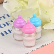 [fnuwtriy] 3PCS Dollhouse Baby Bottle Accessories Play House Toys Furniture Doll House Miniature Acc