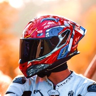 Helmet Motosikal ILM untuk Lelaki, Helmet Motosikal Penutup Muka Penuh untuk Wanita, Helmet Perlumba