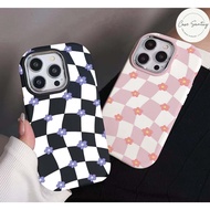 Cute Flower Chess Aesthetic Softcase for Samsung S20 S21 S22 S23 S24 FE PLUS ULTRA 808 809 HCR