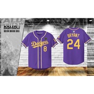 LA DODGERS BASEBALL JERSEY KOBE BRYANT 8/24 (PURPLE)
