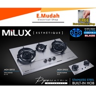 Milux Built-In Hob Stainless Steel Hob 5.7kW x2 + 1.1kW x1 | MGH-S8932 MGH-S9022