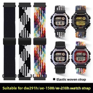 16/18/20/22mm Magnetic Woven Nylon Watch Strap Elastic Sports Replacement Band for DW‑291H DW‑291 W‑