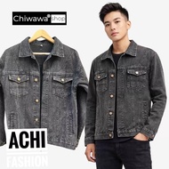 Men's gray jeanJacket DD 6 street style utility pockets – Chiwawa shop