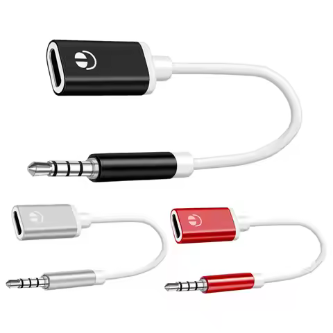 USB C To Aux Audio Dongle Cable Headphone Aux Cable Converter Headphone Stereo Cord Earphone Audio A