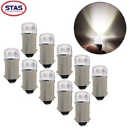[STAS] Pack of 10 Ba9s LED Light Bulb Lamp Bulb 12V Instrument Lighting White Red