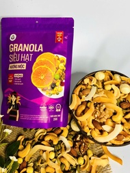 Granola Siêu Hạt Nướng Mộc không yến mạch Bhnong bữa sáng tiện lợi 300gr