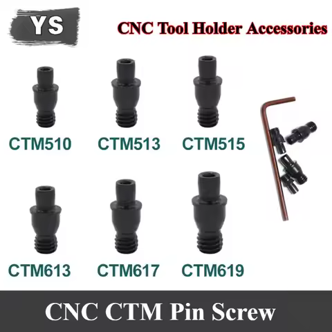 10Pc CNC Lathe Turning CTM Screw Cutting Tools Parts Inner Hexagon Pin Screw CTM510 CTM513 CTM515 CT