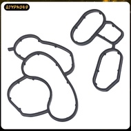 [qjypno49] ABS Rubber Oil Filter Housing Seal Gasket Kit High Performance for BMW E46 E61 E81 E87 E9