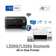 EPSON Ecotank L3250/L3256 All-in-One Ink Tank Printer By Shop ak  [ของแท้ประกันศูนย์] พร้อมหมึกแท้ 1 ชุด L3250-ดำ One