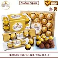 Ferrero Rocher Chocolate T16 T5 T3 Halal Ferrero Rocher Chocolate contains 16 / 5 / 3 pcs